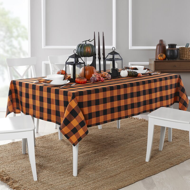 Gracie Oaks Mickel Fall Buffalo Check Tablecloth & Reviews Wayfair